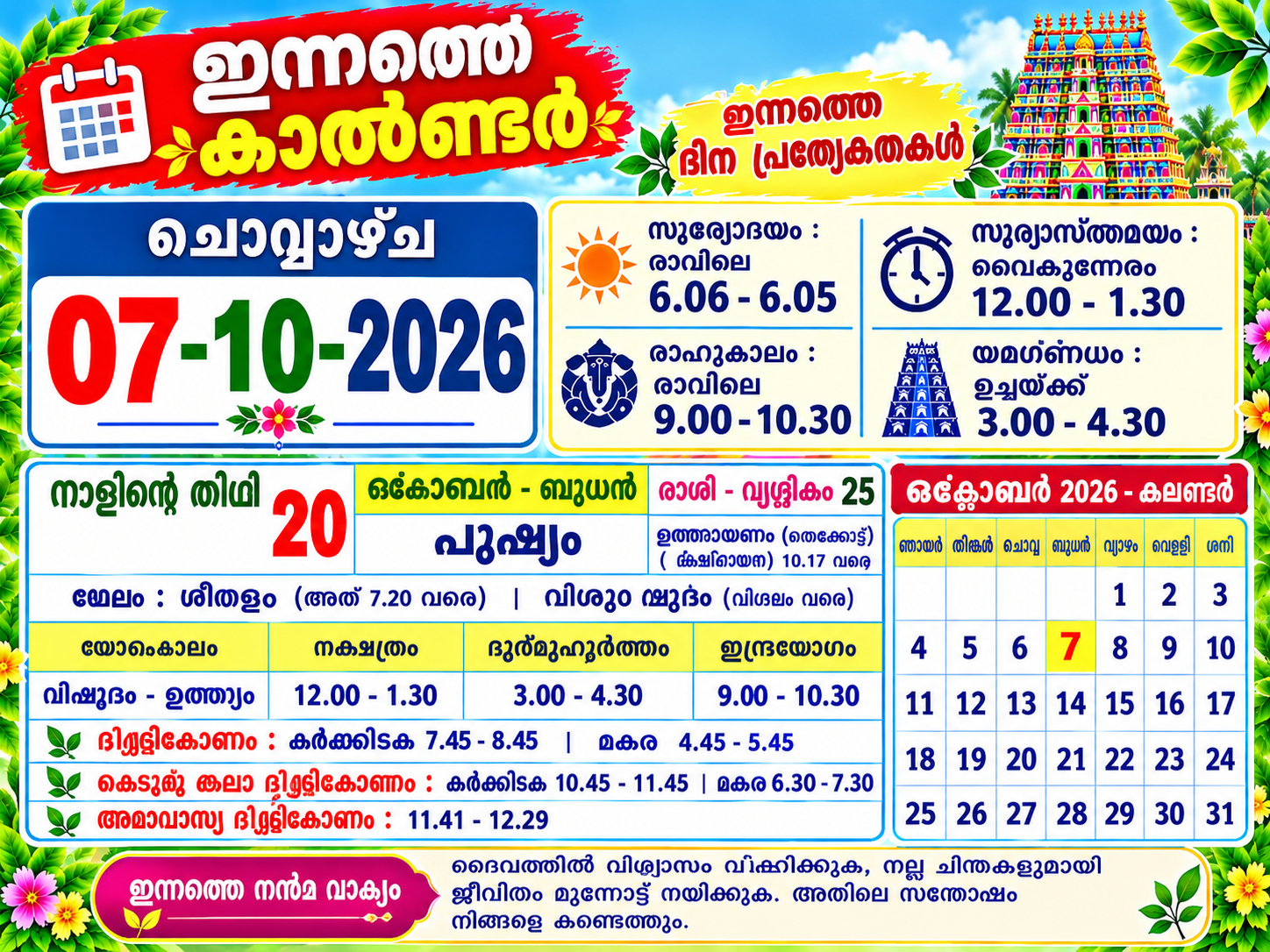 പ്രചോദന വാക്കുകൾ