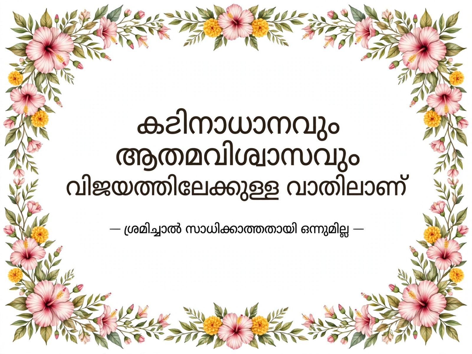 പ്രചോദന വാക്കുകൾ
