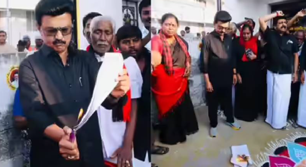 മണ്ഡലപുനർനിർണയ-വനിതാ സംവരണ ബില്ലുകൾ​ക്കെതിരെ പ്രതിഷേധം; കറുത്ത വസ്ത്രം ധരിച്ചെത്തി ഡിഎംകെ അംഗങ്ങൾ