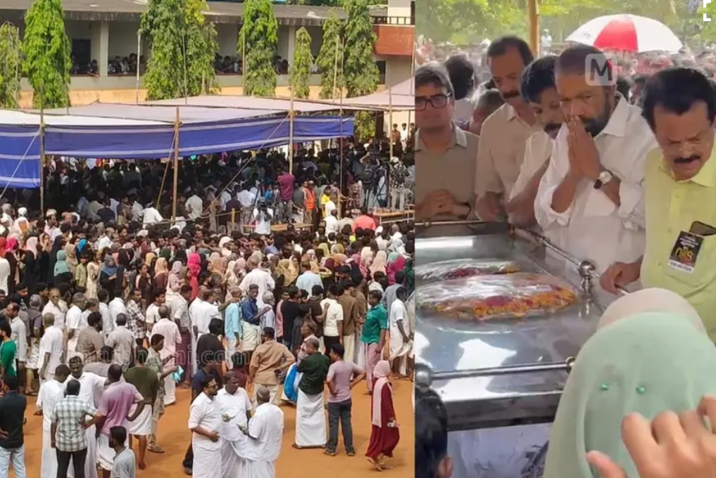 പ്രിയ അധ്യാപകർക്ക് വിട; അന്തിമോപചാരമർപ്പിക്കാൻ ജനപ്രവാഹം, വിദ്യാഭ്യാസമന്ത്രിയടക്കം സ്‌കൂളിലെത്തി