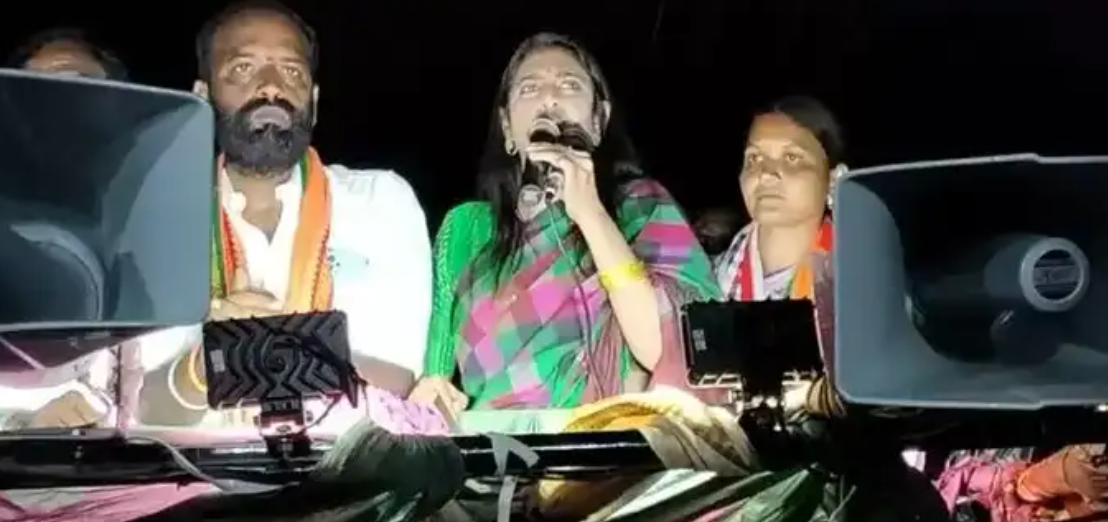 பெண்களுக்கு அதிகாரம் வழங்க மோடிக்கு நிகர் மோடியே! – குன்னம் தொகுதியில் நடிகை கஸ்தூரி அதிரடிப் பேச்சு..!