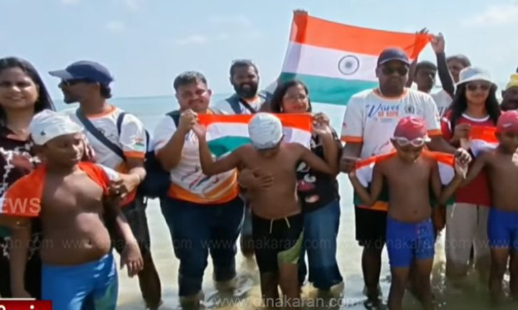 தனுஷ்கோடி டூ இலங்கை... புதிய சாதனை படைத்த ஆட்டிசம் குறைபாடு சிறுவர்கள்