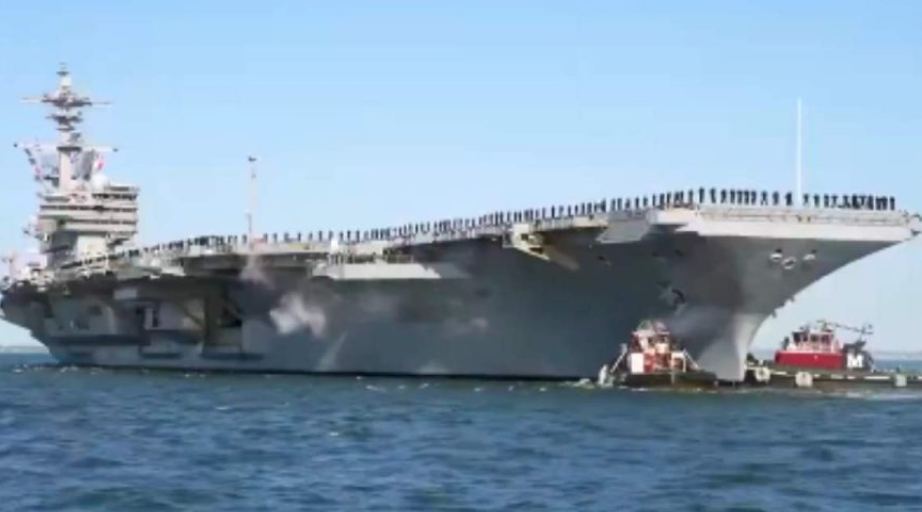 ഇറാനിലേക്ക് മൂന്നാം വിമാനവാഹിനിക്കപ്പലുമായി യുഎസ്; USS ജോര്‍ജ് HW ബുഷില്‍ 5000 സൈനികര്‍, 2003ന് ശേഷം ഇതാദ്യം