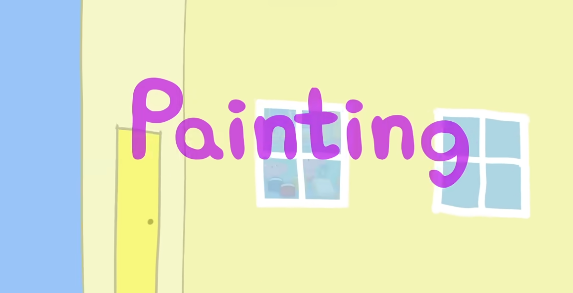 Peppa Pig Learns How To Paint