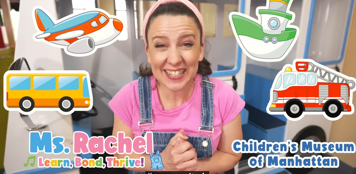 Blippi & Ms Rachel Learn Vehicles