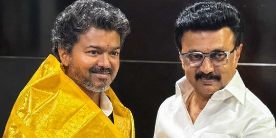 സ്റ്റാലിനെ സന്ദർശിച്ച് മുഖ്യമന്ത്രി വിജയ്; ആലിംഗനം ചെയ്ത് സ്വീകരണം