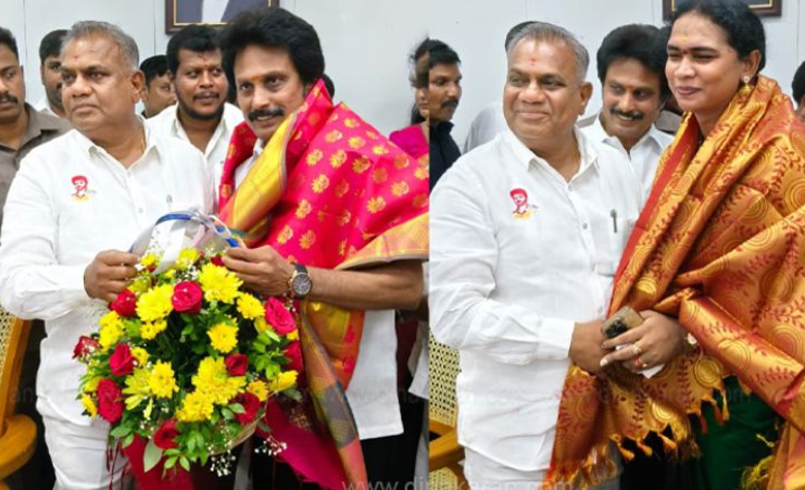 சென்னை தலைமைச் செயலகத்தில் அமைச்சர் ஆனந்தை சந்தித்து அதிமுகவினர் தவெகவில் இணைந்தனர்!