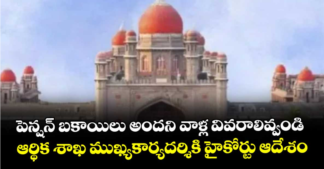 పెన్షన్‌‌‌‌‌‌‌‌ బకాయిలు అందని వాళ్ల వివరాలివ్వండి...ఆర్థిక శాఖ ముఖ్యకార్యదర్శికి హైకోర్టు ఆదేశం