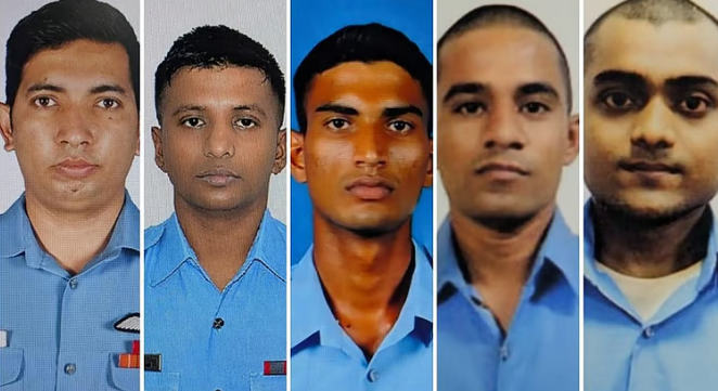 அசாமில் விமானப் படை விமானம் நொறுங்கி விபத்து - 5 வீரர்கள் உயிரிழப்பு
