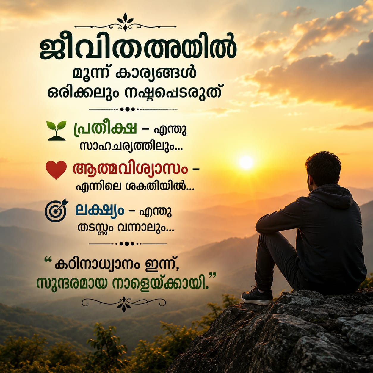 പ്രചോദന വാക്കുകൾ