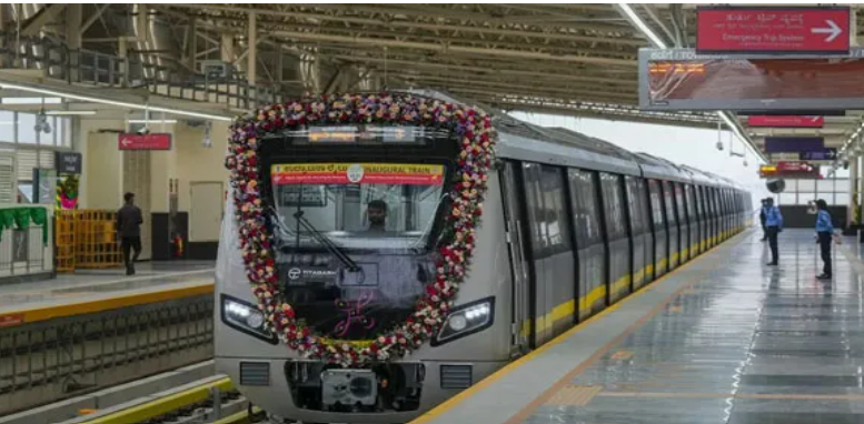 അഞ്ച് മിനിറ്റ് കൂടുമ്പോള്‍ മെട്രോ എത്തും; നമ്മ മെട്രോ യെല്ലോ ലൈനിലേക്ക് 13-ാമത്തെ ട്രെയിനെത്തി