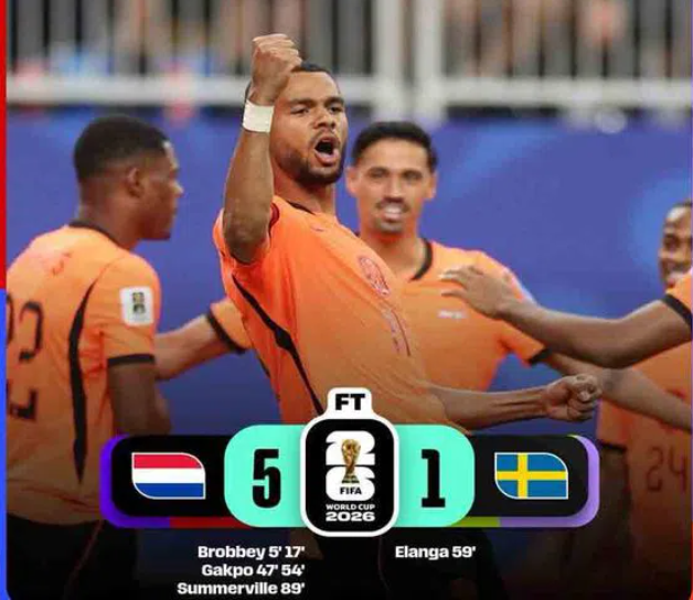 FIFA World Cup 2026 | డచ్ దెబ్బకు కుప్పకూలిన స్వీడన్.. 5-1తో నెదర్లాండ్ భారీ గెలుపు