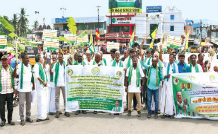 பயிர் கடன் முழுமையாக தள்ளுபடி செய்யாவிடில் ஜூைல 7ம் தேதி கோட்டை நோக்கி பேரணி; பெரியபாளையம் அருகே நடந்த ஆர்ப்பாட்டத்தில் விவசாயிகள் அதிரடி