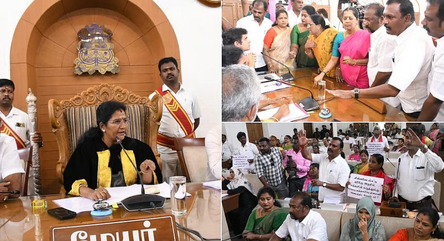 ‘கோவை செம்மொழி பூங்கா பணியில் ரூ.40 கோடி முறைகேடு’ - மேயர் பதிலளிக்க வலியுறுத்தி அமளி