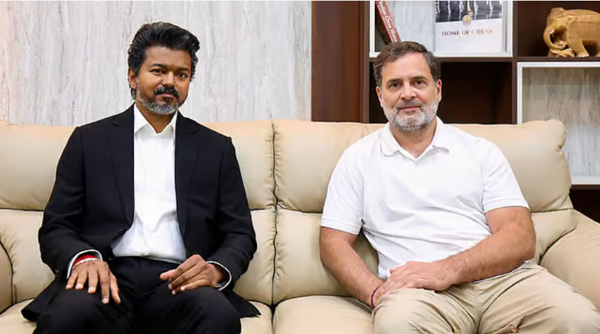 ராகுல் நாளை சென்னை வருகை! முதல்வர் விஜய்யை சந்திக்கிறாரா?