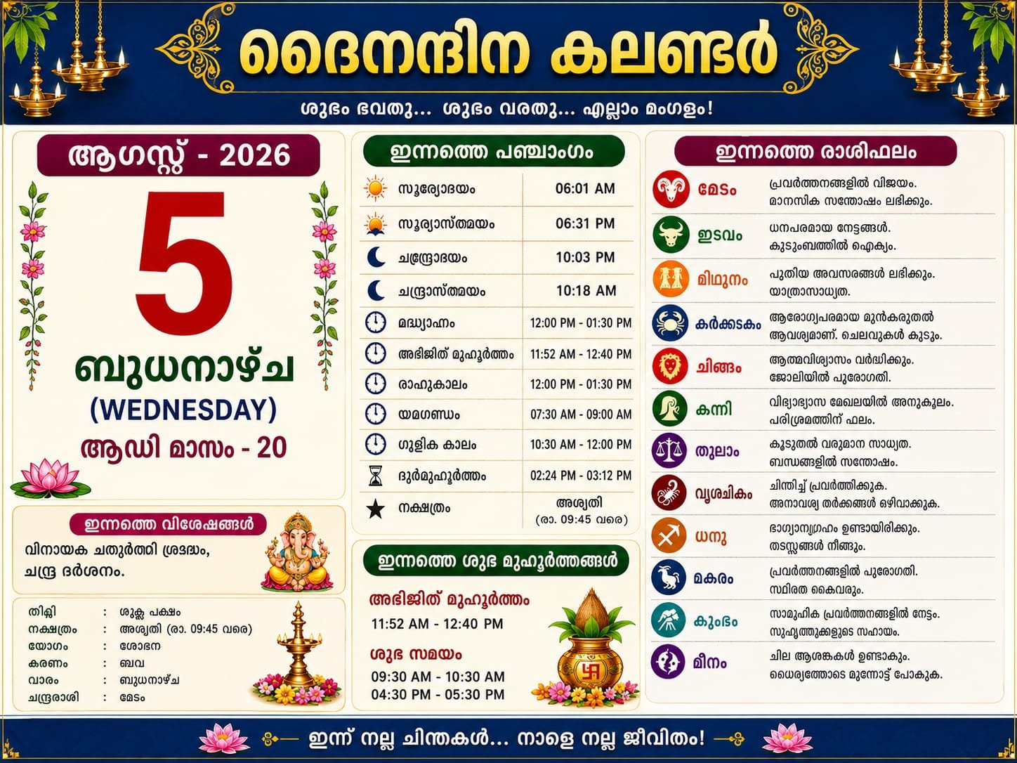 Today calander