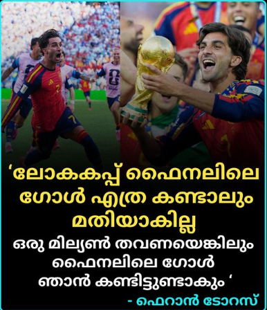 "ലോകകപ്പ് ഫൈനലിൽ അർജന്റീനക്കെതിരെ നേടിയ ഗോൾ കാണുമ്പോൾ എന്റെ ഹാർട്ട് ബീറ്റ് വേഗത്തിലാകുന്നത് പോലെ എനിക്ക് തോന്നാറുണ്ട്': ഫെറാൻ ടോറസ്