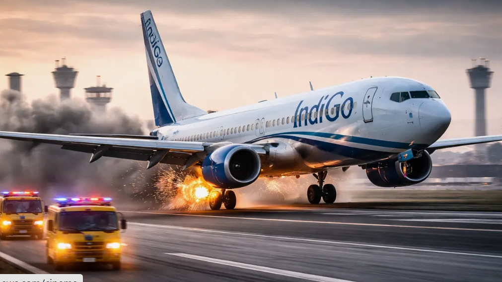 IndiGo Emergency Landing: நடுவானில் பழுதான இன்ஜின்! 