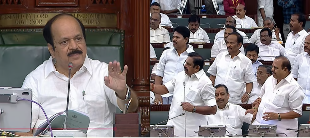 இது என்ன பொதுக்கூட்டமா? இபிஎஸ் பேச்சால் பேரவைத் தலைவர் ஆவேசம்!