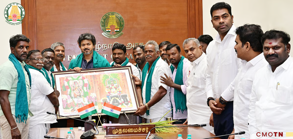 முதல்வர் விஜய்யை சந்தித்து நன்றி தெரிவித்த பரந்தூர் விவசாயிகள்!